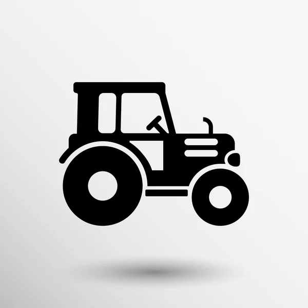 Traktoru ikona vektorové tlačítko logo symbolem koncepce — Stockový vektor