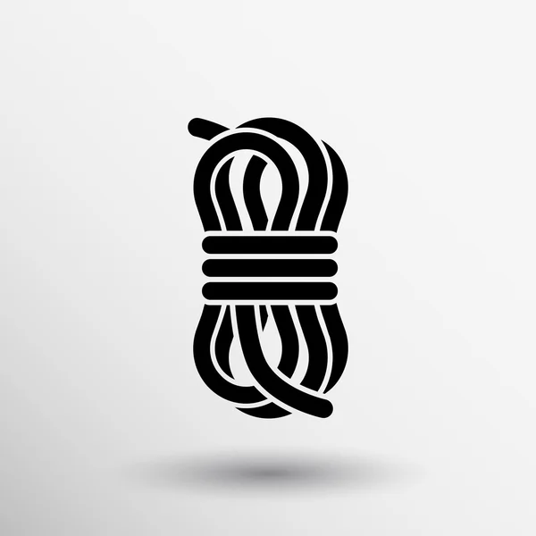Logotipo do vetor símbolo loop Ícone de corda de nó — Vetor de Stock