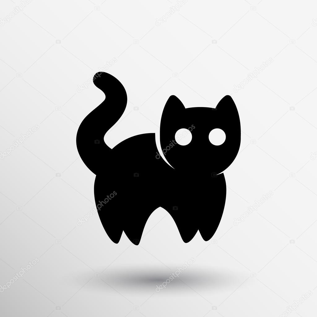 Cat Icon. Kitty Vector Icon. Cat Symbol Isolated On Background