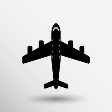 Uçak simgesi uçak sinek seyahat sembolü şekil tasarım uçak