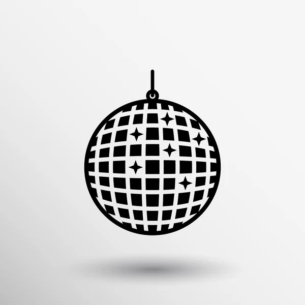 Partij bal pictogram club glanzende discotheek disco — Stockvector
