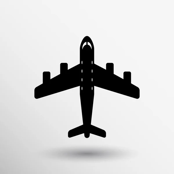 Flygplan ikonen plan flyga resor symbol illustration design flygplan — Stock vektor