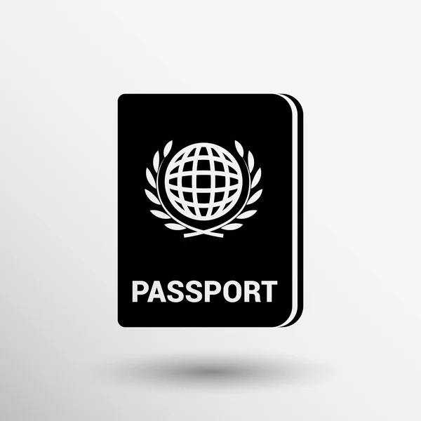 Pasaport simgeler seyahat Global yolculuk dünya belge — Stok Vektör