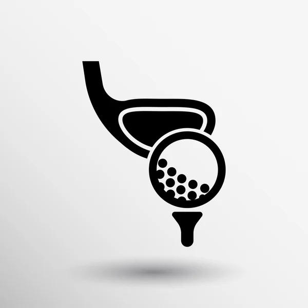 Icône de golf symbole icône de golf jeu de sport — Image vectorielle