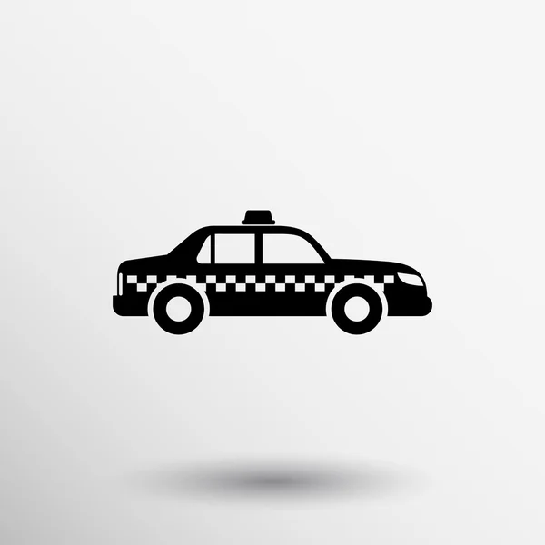 Taxi icona viaggio auto business segno di traffico — Vettoriale Stock