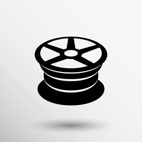 Icono de vector de rueda Coche Rim símbolo de servicio — Archivo Imágenes Vectoriales