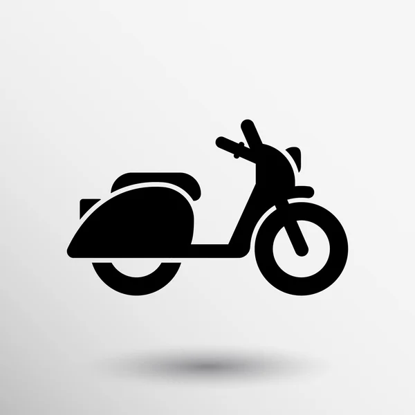 Símbolo vintage usar roda de transporte ícone scooter — Vetor de Stock