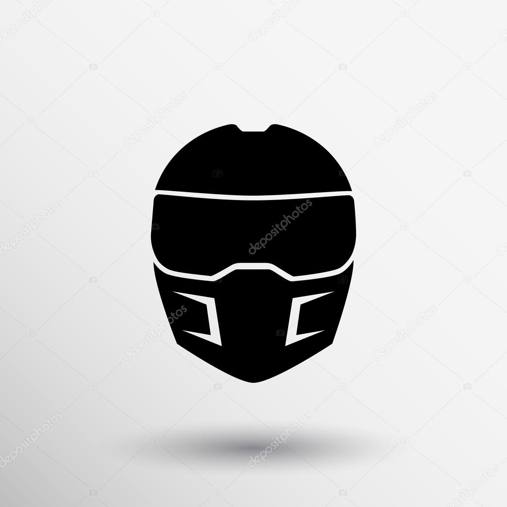 Moto helmet vector icon bike motorcycle speed.