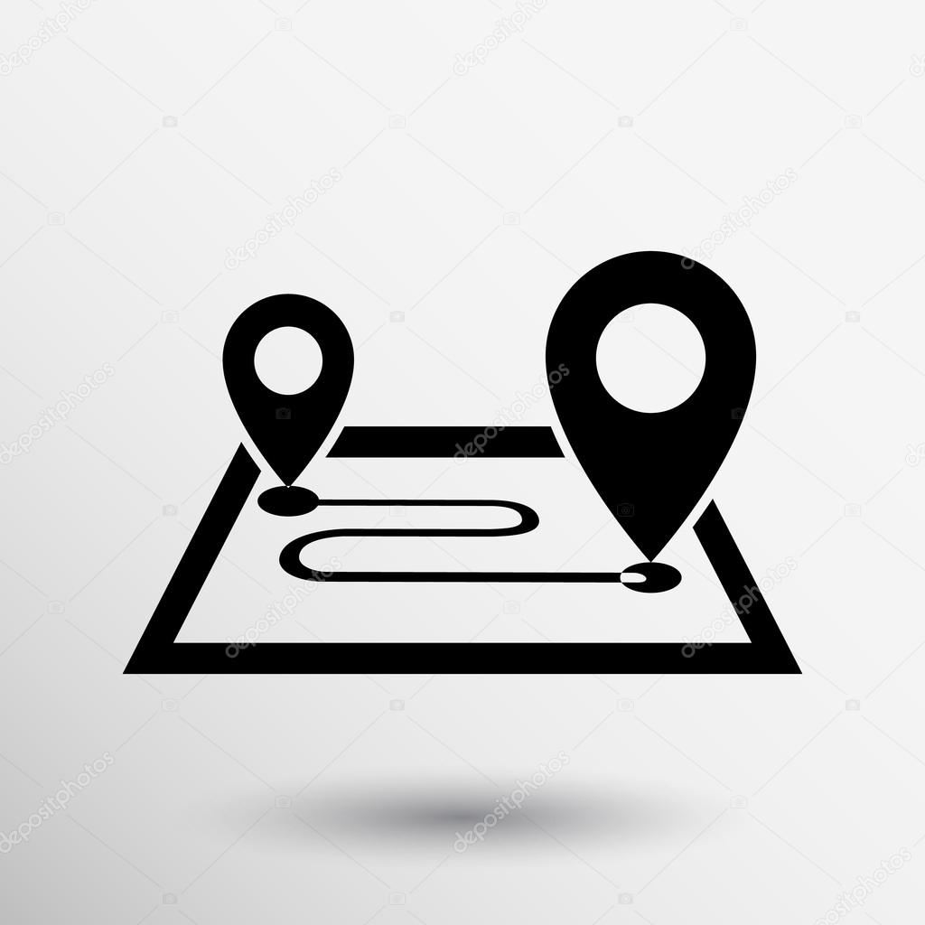 Abstract racing track shape sign cars vector illustration.