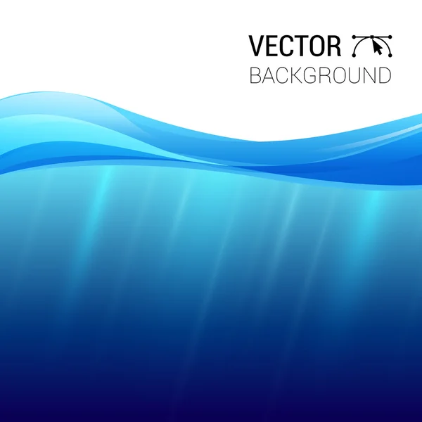 Water wave transparent surface with, vector illustration — Stock Vector