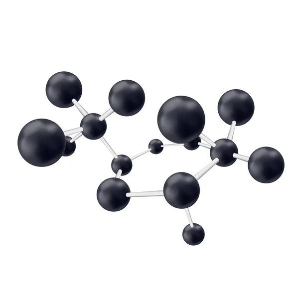 Antecedentes abstratos com moléculas esferas estrutura molecular — Vetor de Stock