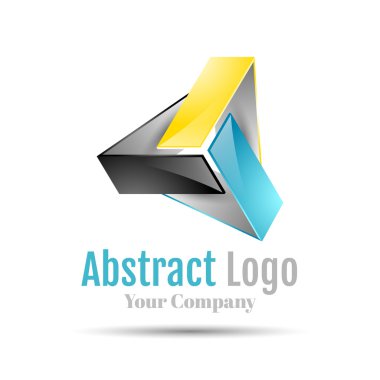 Triangle logo vector icon illustration. Template for your business company. Creative abstract colorful concept.