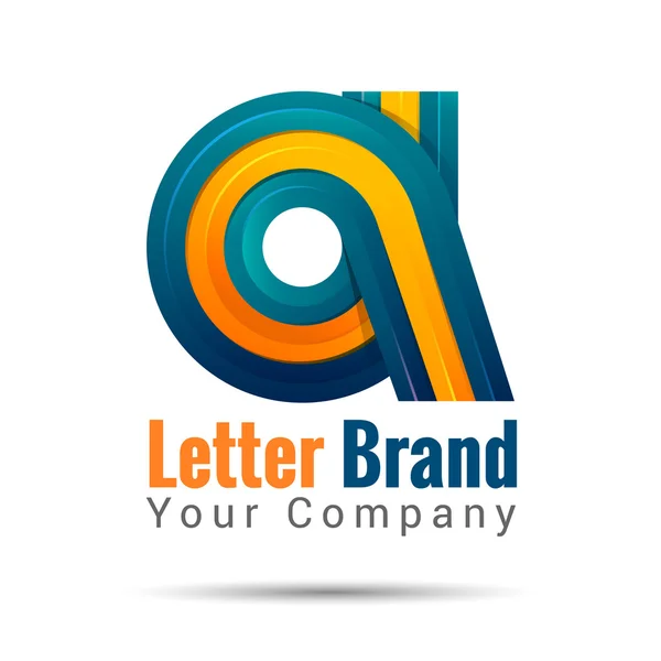 Business corporate letter A logo design template. Vector   illustration.  for your  company. Creative abstract colorful concept. — Stock vektor