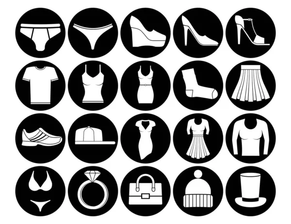 Set icone logo universale per web e mobile. — Vettoriale Stock