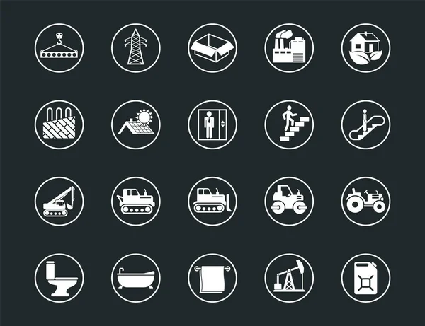 아이콘은 모바일 요소가 포함되어 Collection Modern Infographic Logo Pictogram — 스톡 벡터