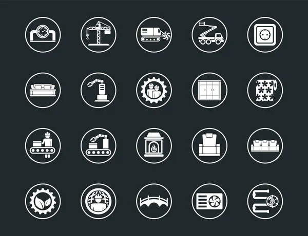 Construction Définir Des Icônes Ligne Vectorielle Avec Des Éléments Chemin — Image vectorielle