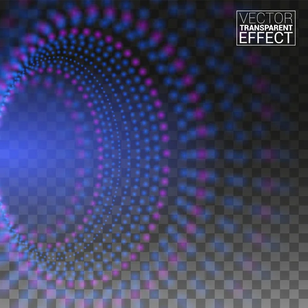 Абстрактная Цифровая Энергия Голубого Глобуса Кругу Прозрачная Фоновая Векторная Иллюстрация — стоковый вектор