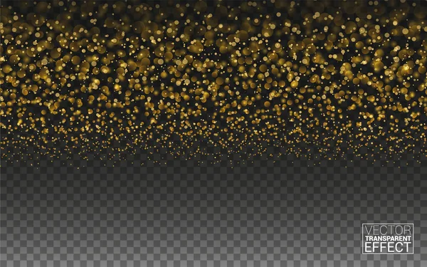 Magic Gold Glitter Wave Fondo Abstracto Gold Glittering Star Dust — Vector de stock