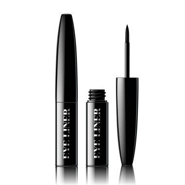 Fırça yazıtlı 3d göz kalemi çizimi izole edilmiş beyaz arkaplan