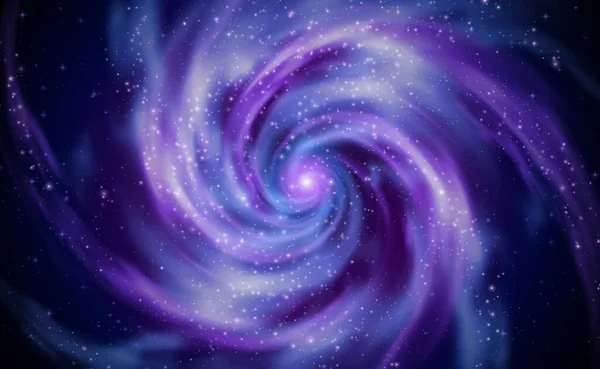 Спиральная Галактика Открытом Космосе Звездой Вселенские Звезды Туманность Ночное Звездное — стоковый вектор