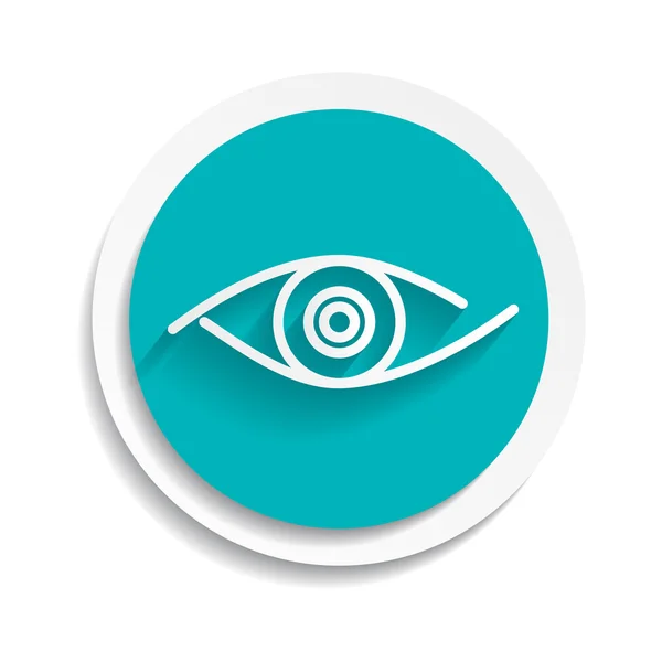 Icona dell'occhio aspetto umano simbolo di visione — Vettoriale Stock