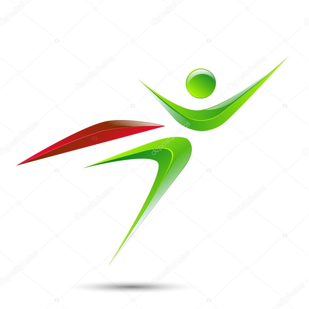 Super hero business man flying logo icon