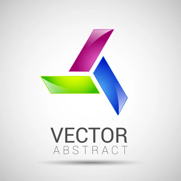 Abstract element shape vector design icon — Stock Vector