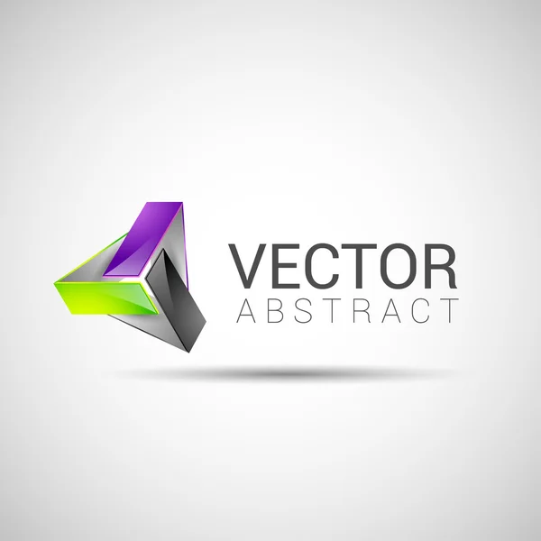 Abstrakta element form vektor design ikon — Stock vektor