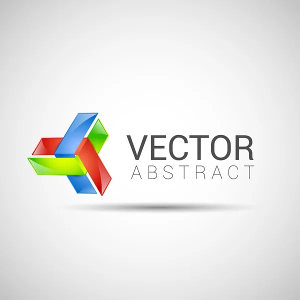 Abstract element shape vector design icon — Stock Vector