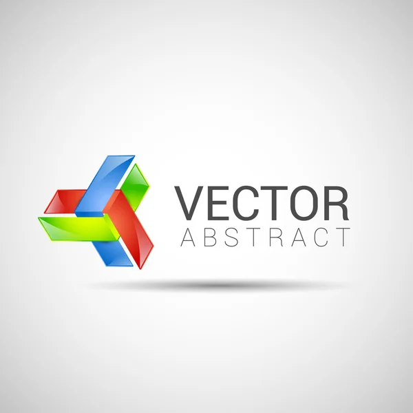 Elemento abstracto forma vector diseño icono — Vector de stock