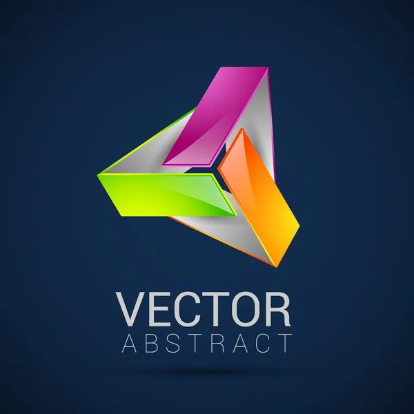 Abstrakta element form vektor design ikon — Stock vektor