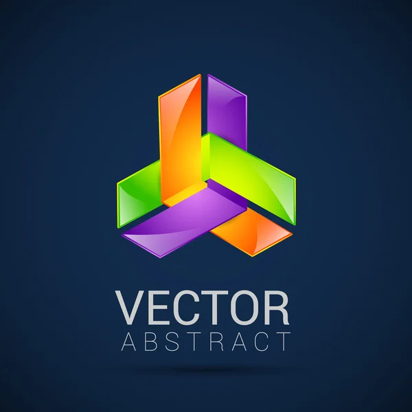 Abstrakta element form vektor design ikon — Stock vektor