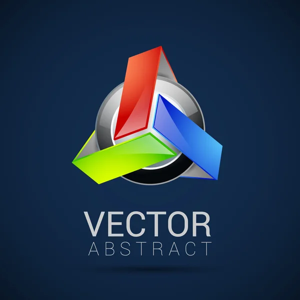 Abstraktes Element Form Vektor Design-Symbol — Stockvektor