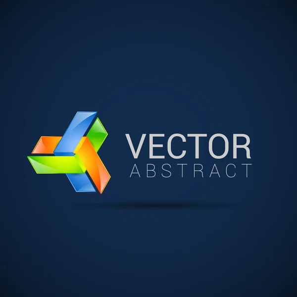 Elemento abstracto forma vector diseño icono — Vector de stock