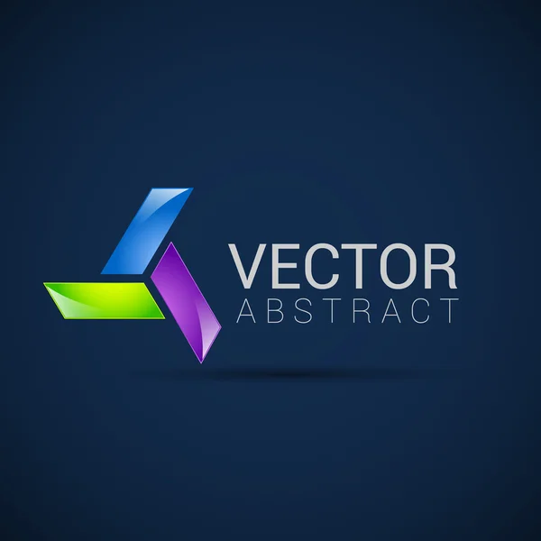 Abstraktes Element Form Vektor Design-Symbol — Stockvektor