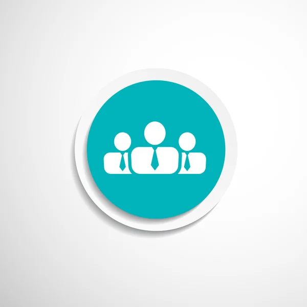 Icone des personnes communication d'affaires groupe — Image vectorielle