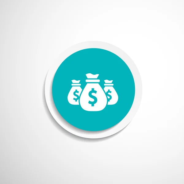 Vector bolsas de dinero editar capas icono fondos comprar — Vector de stock