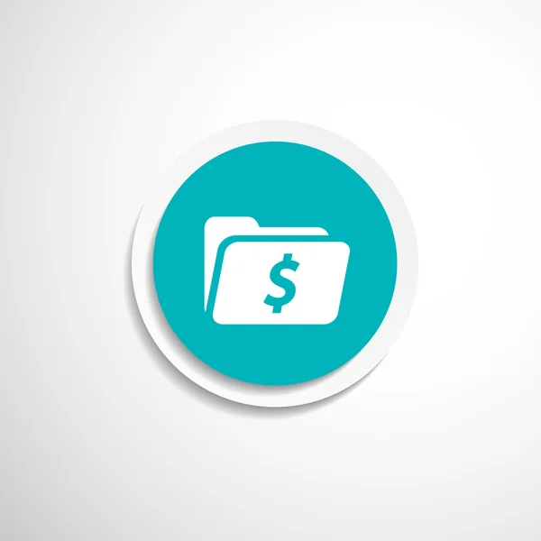 Shopping Dollar Folder file icon internet symbol — Stock Vector