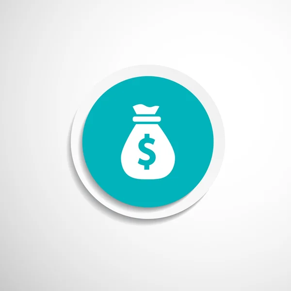 Vektor pénzt táskák szerkesztése ikonra vásárol rétegek — Stock Vector