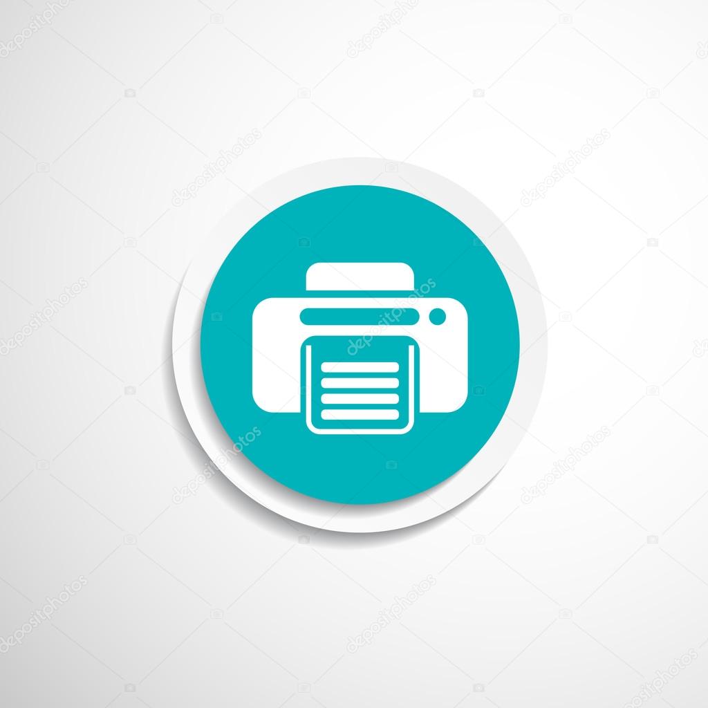 fax icon vector design printer document print 