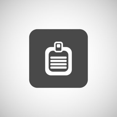 Liste vektör simge düz tasarım listesi simgesini izole belgeyi iade etme