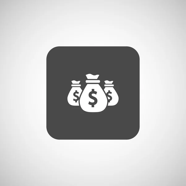 Vector bolsas de dinero editar capas icono fondos comprar — Vector de stock