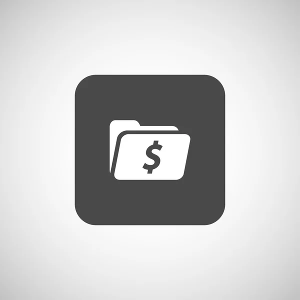Εμπορικό Δολάριο φάκελο αρχείο εικονίδιο internet σύμβολο — Διανυσματικό Αρχείο