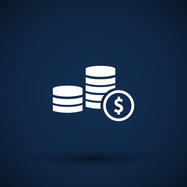 simge sikke beyaz iş vektör servet Finans