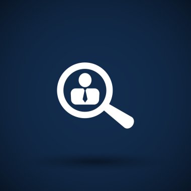 Arama insanlar simgesi insan iş sembolü