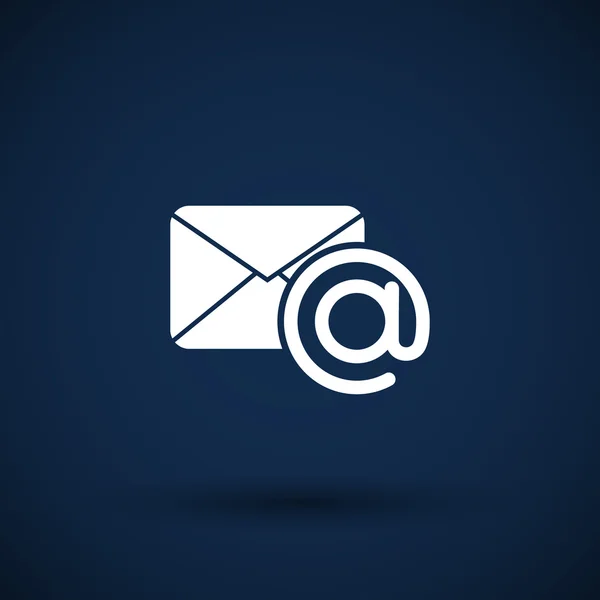 Illustration E-Mail-Symbol Posteingang flache Box Posteingang — Stockvektor