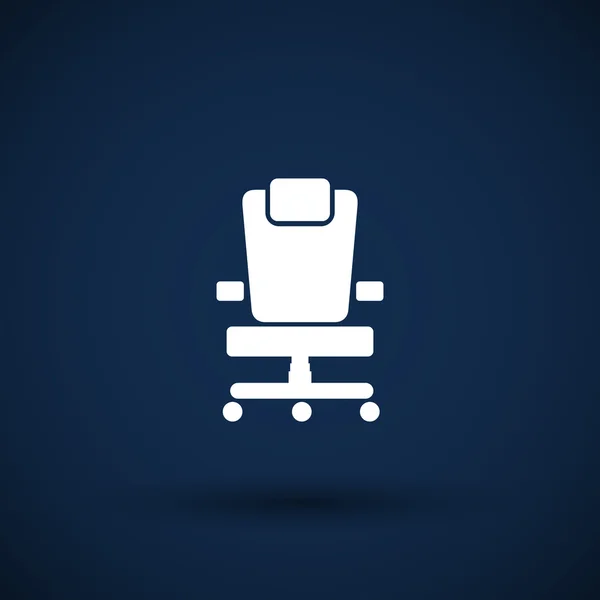Sedia da ufficio icona business vector seat shape — Vettoriale Stock
