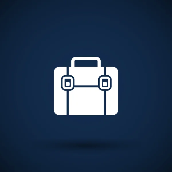 Briefcase icon, vector illustration. Flat design — Stock Vector