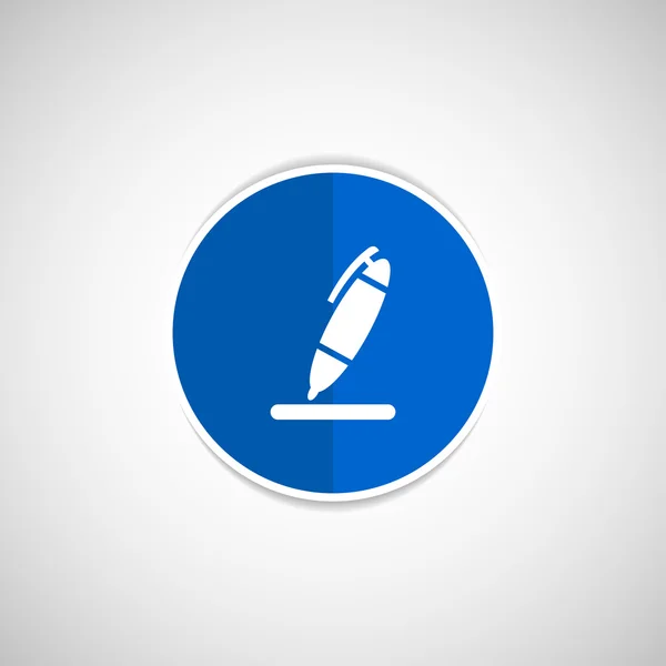 Pen pictogram hulpprogramma interface teken symbool afbeelding — Stockvector