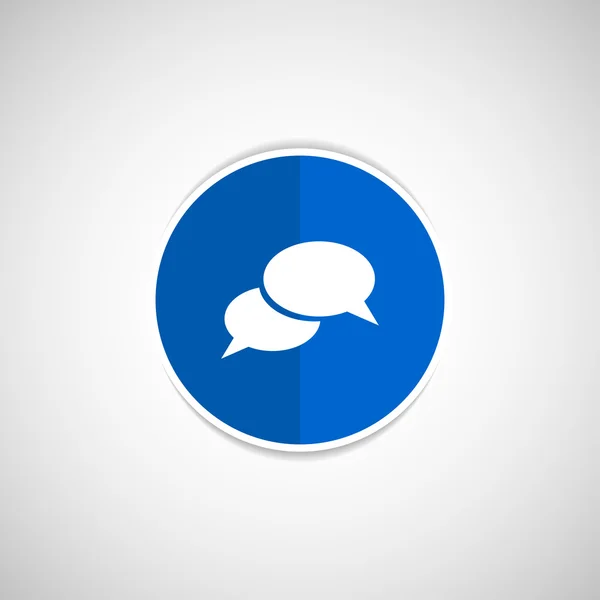 Bolhas de fala sinal chat vetor ícone símbolo —  Vetores de Stock